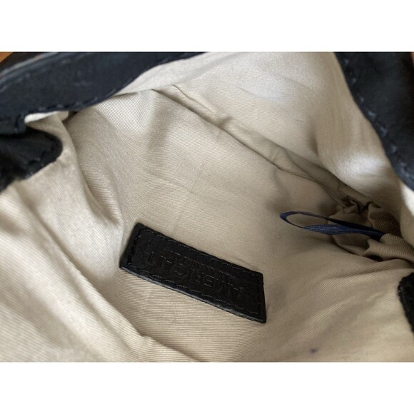 American Leather Co. Leather Bag SMALL Cross Body Black Classic Boho - Picture 7 of 14